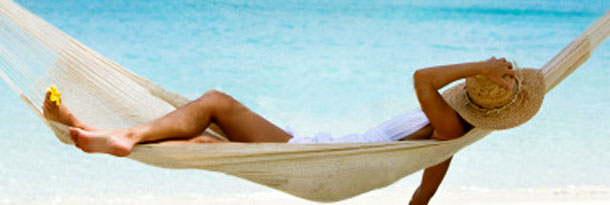 Lady Relaxing on Hammock